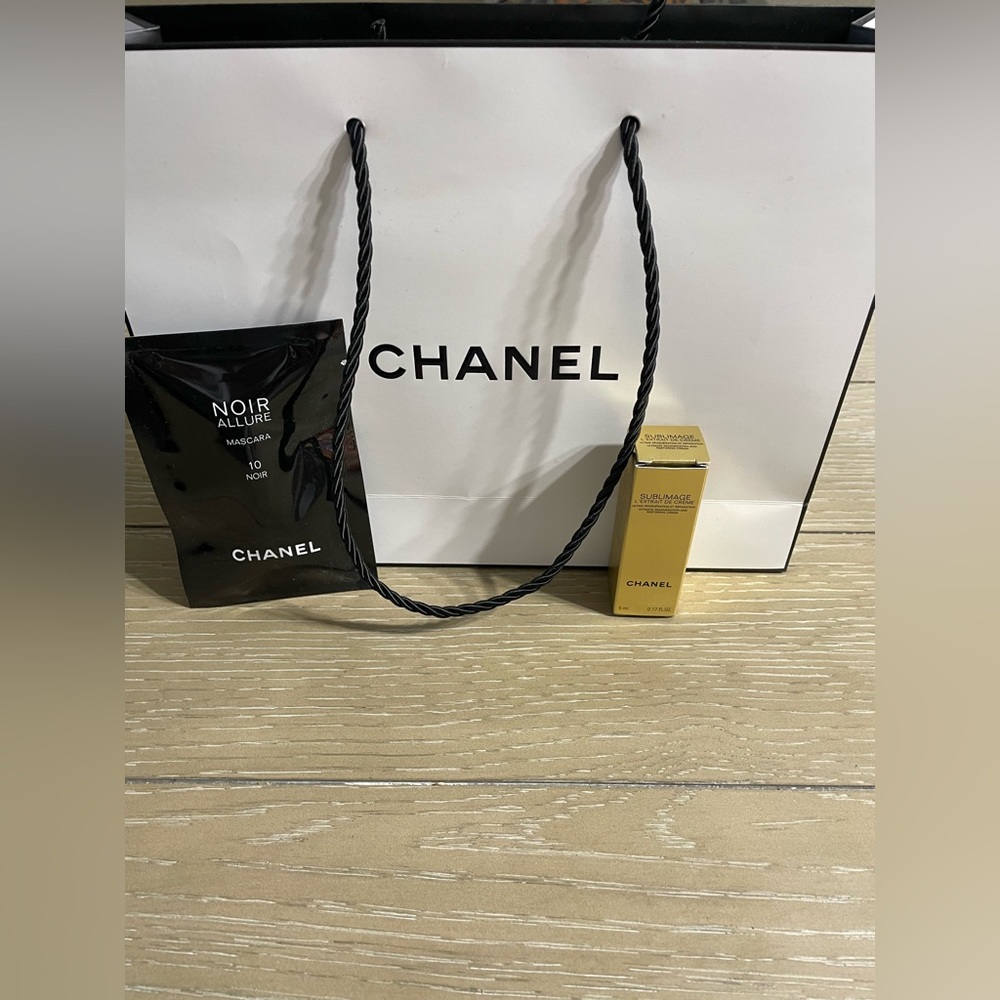 Chanel shopping bag and samples Bundle.